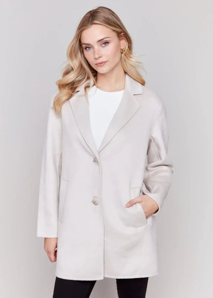 DOUBLE FACED WOOL COAT