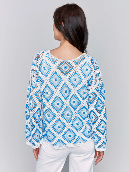 Cotton Blend Crochet Top