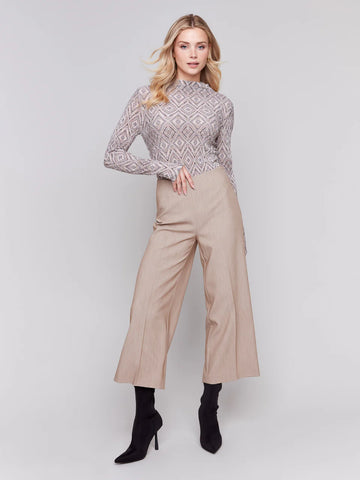 CROPPED WIDE LEG PANT