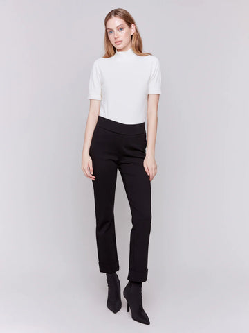 CUFFED PONTE PANT