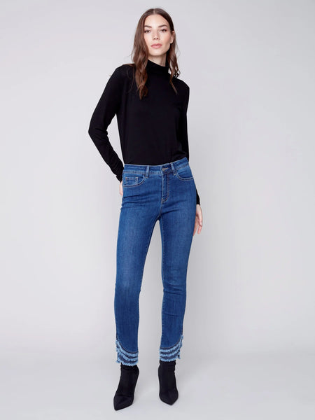 FRAYED HEM JEAN