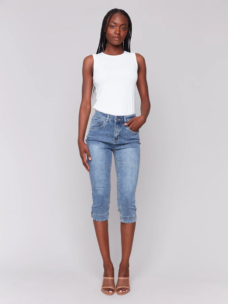 Knee High Capri Jeans