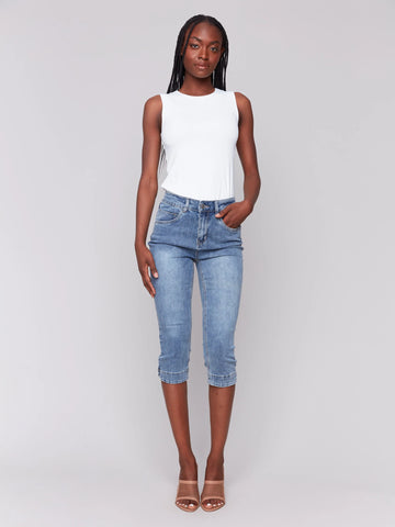 Knee High Capri Jeans