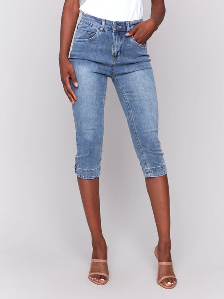 Knee High Capri Jeans