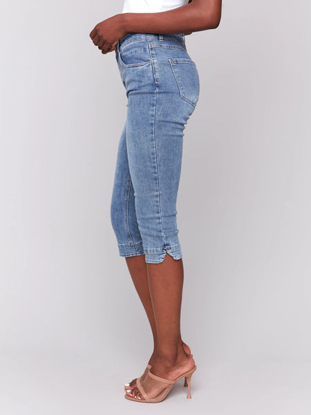 Knee High Capri Jeans
