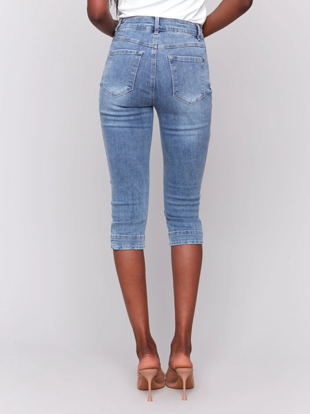 Knee High Capri Jeans
