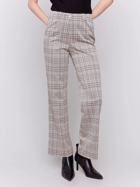 PLAID KNIT PANT