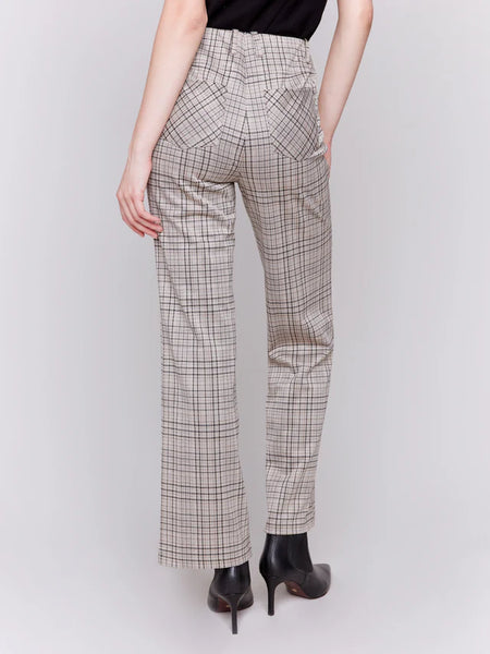 PLAID KNIT PANT