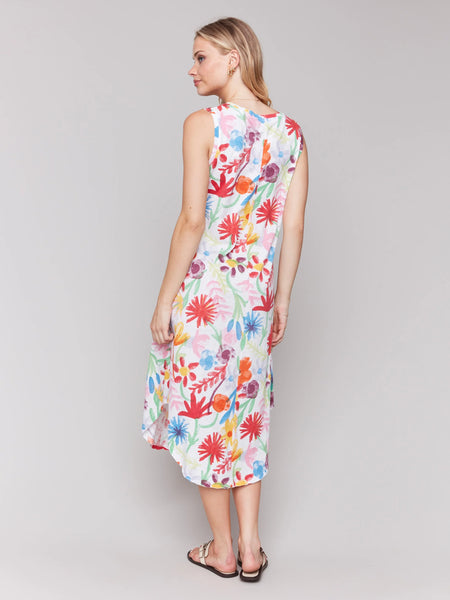 Printed Sleeveless Cotton Dress