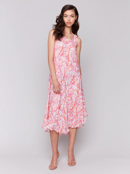 Sleeveless Printed Rayon Dress