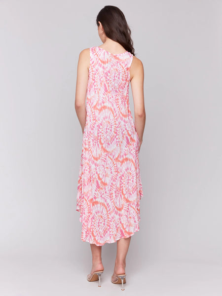 Sleeveless Printed Rayon Dress