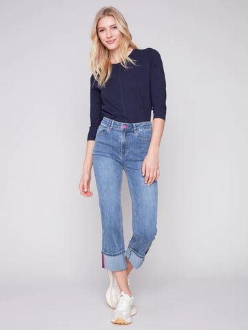 STRAIGHT LEG CUFF JEAN