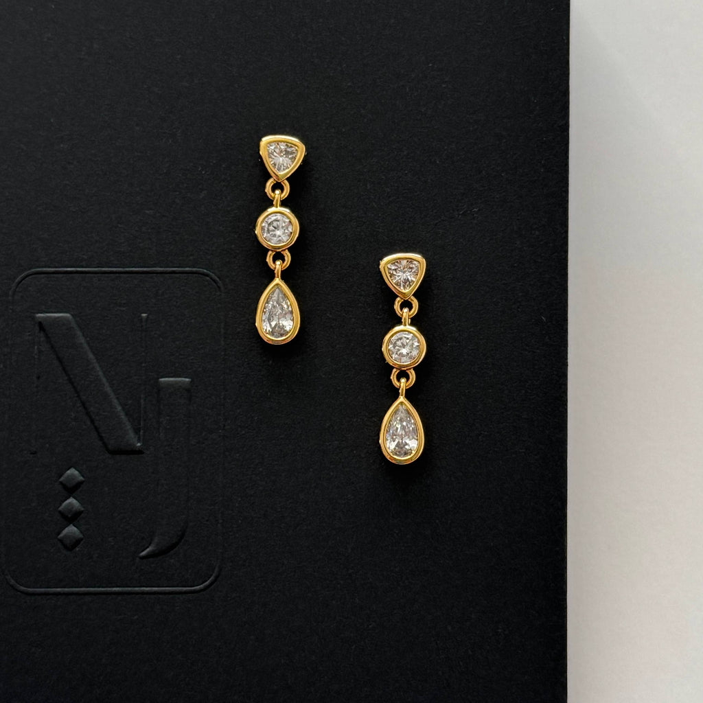 Namra Earrings- Gold