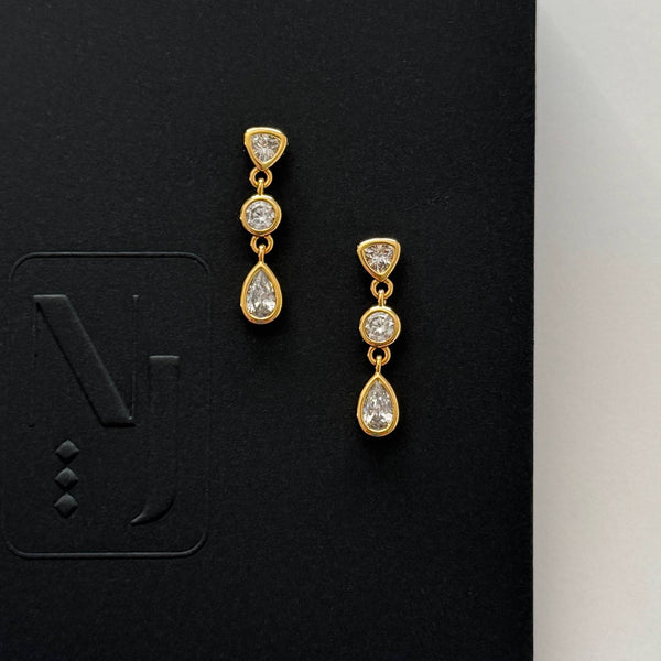 Namra Earrings- Gold