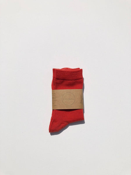 MERINO SMART SOCKS - pastel: Red beans
