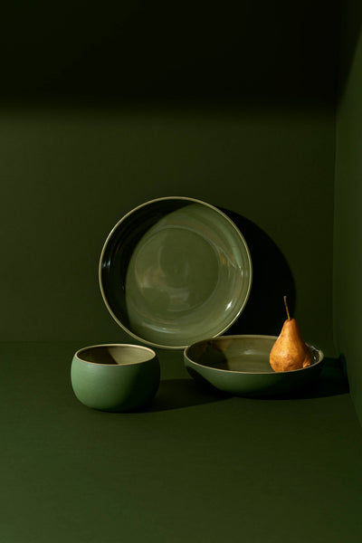 Le "Kuisto" Dinnerware Set - 12 Pieces: Matte Black