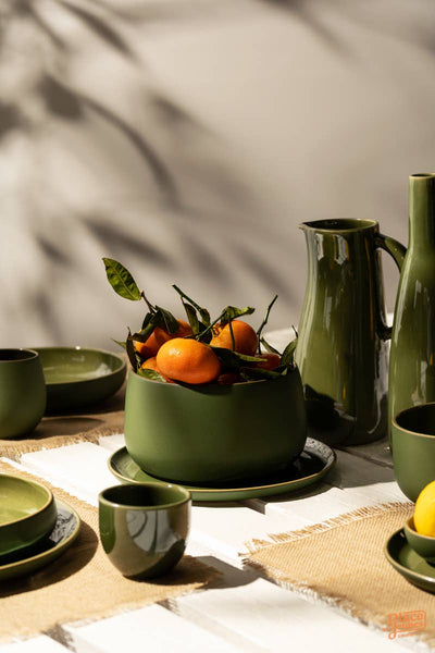Handmade Stoneware Serving Bowl | Ewa 68 oz: Matte White