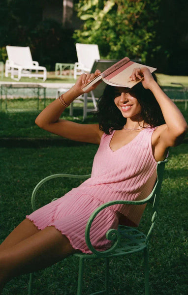 DAWN SMOCKED RIB SHORT