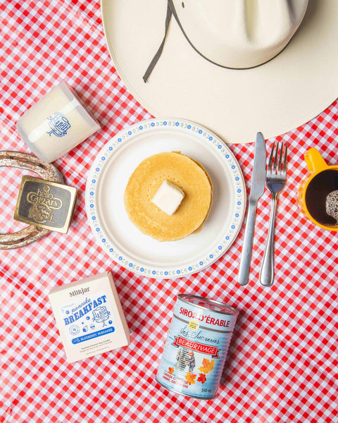 Pancake Breakfast - Butter, Syrup & Blueberry 8oz Soy Candle