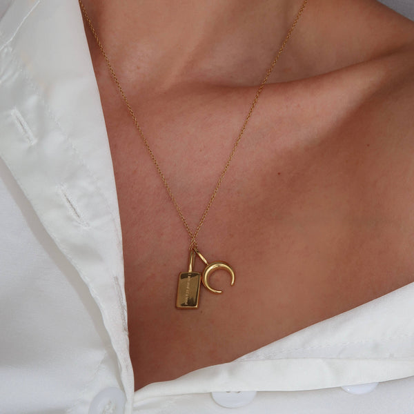 ‘I am one of a kind’ Affirmation Necklace- Gold