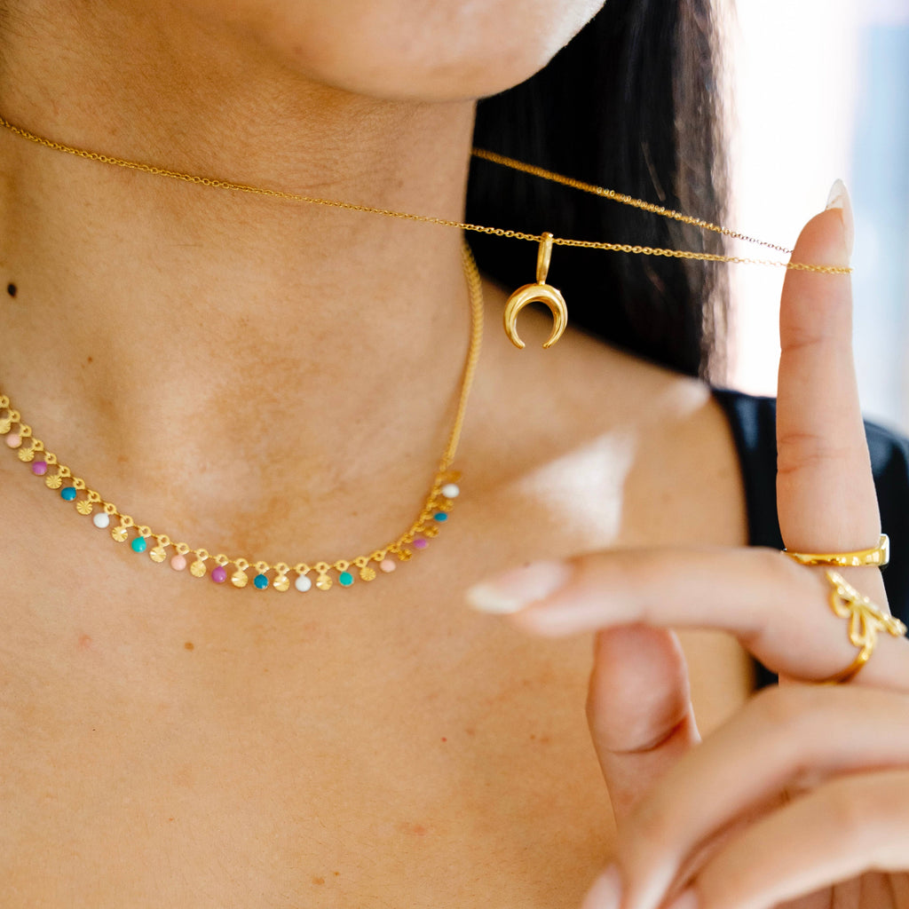 Half Moon 2.0 Necklace- Gold