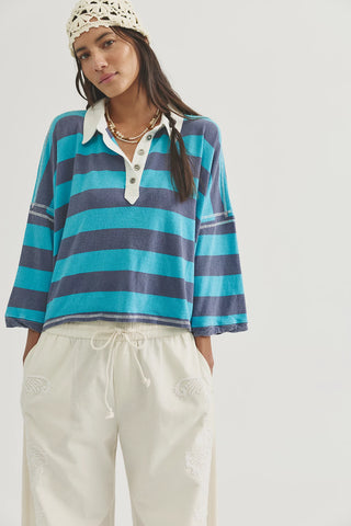 Auggie Oversized Polo Tee