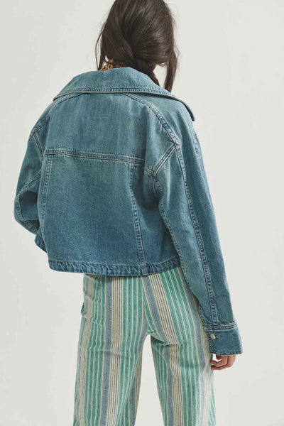 Side To Side Denim Jacket