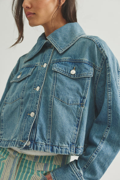 Side To Side Denim Jacket