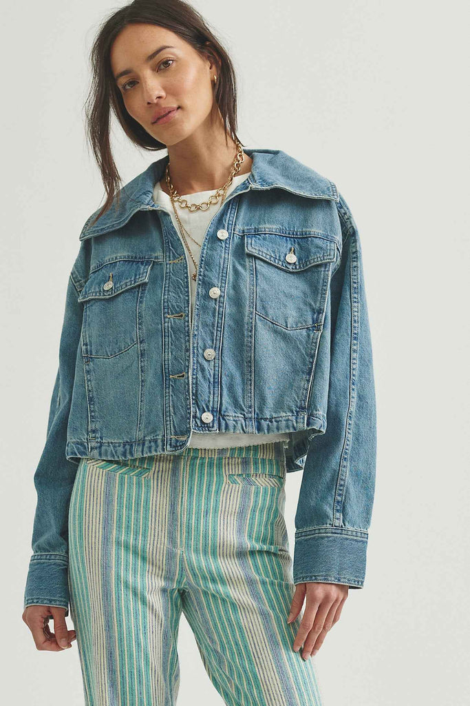 Side To Side Denim Jacket