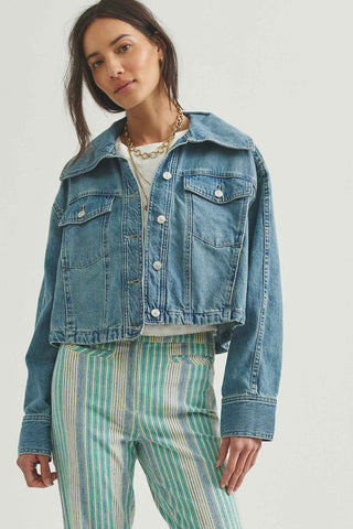 Side To Side Denim Jacket