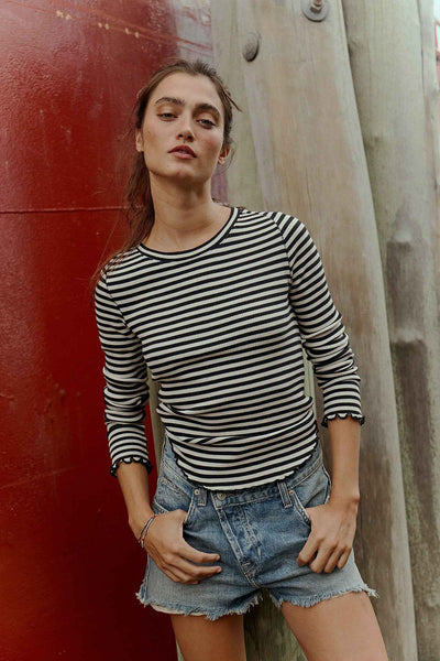 Easy Does It Striped Tee