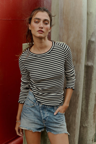 Easy Does It Striped Tee