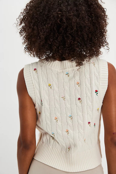 Plumeria Floral Vest