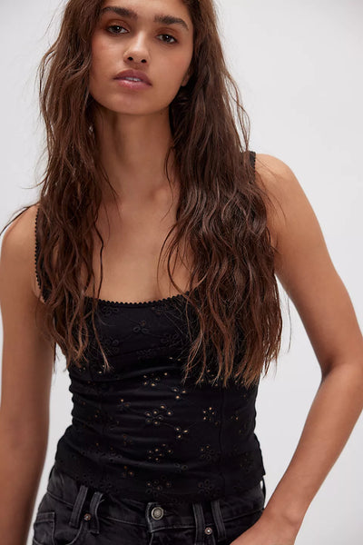 FULL BLOOM EYELET CAMI