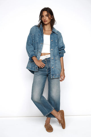 Deep Trance Dropped Boyfriend Jeans