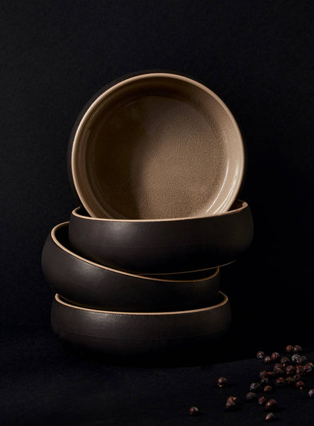 Handmade Stoneware Tapas Bowl | Ewa 5.9": Matte White