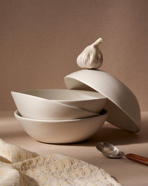 Family Feast Dinnerware Set: Matte White