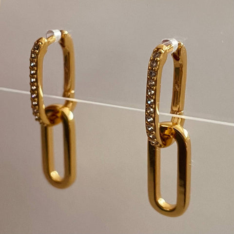 Paperclip earrings