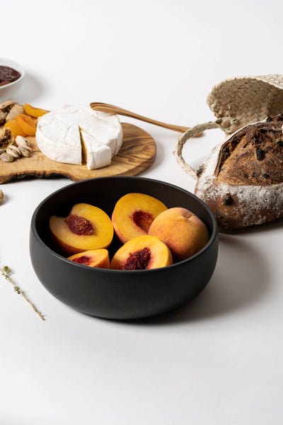 Handmade Stoneware Appetizer Bowl | Coupelle Ewa 34 Oz: Matte White