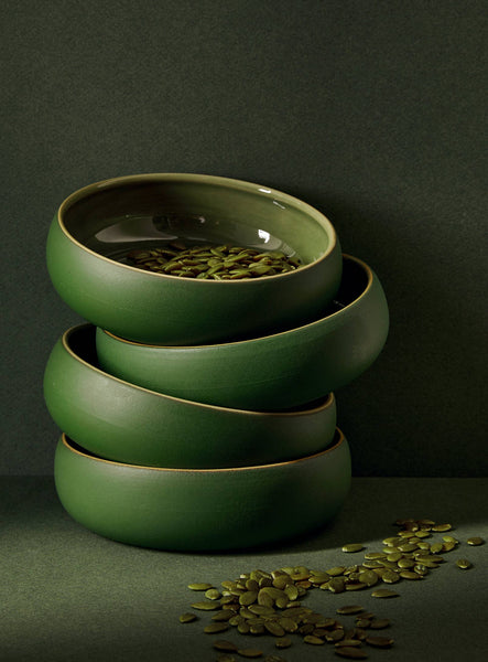 Handmade Stoneware Tapas Bowl | Ewa 5.9": Matte White
