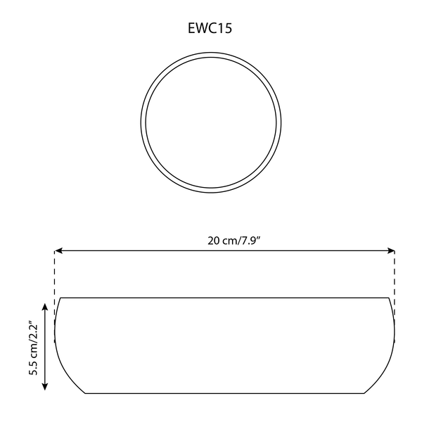 Handmade Stoneware Tapas Bowl | Ewa 5.9": Matte White