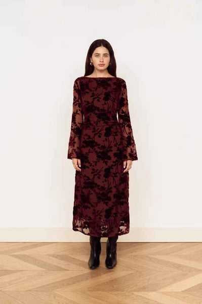 Anouk Velvet Midi Dress