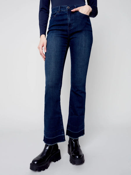 FLARE JEAN WITH CONTRAST CUFF