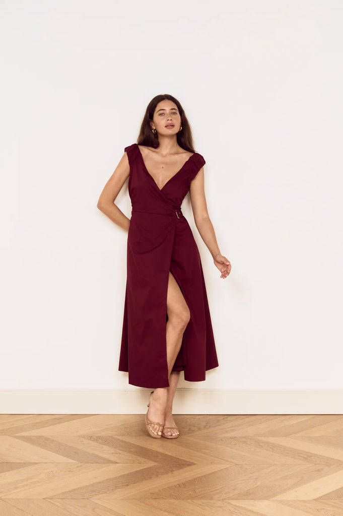 Lola Wrap Midi Dress
