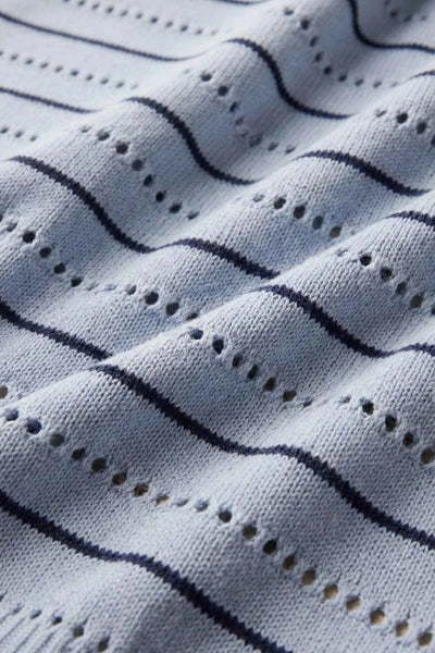 Darby Stripe Pointelle Sweater