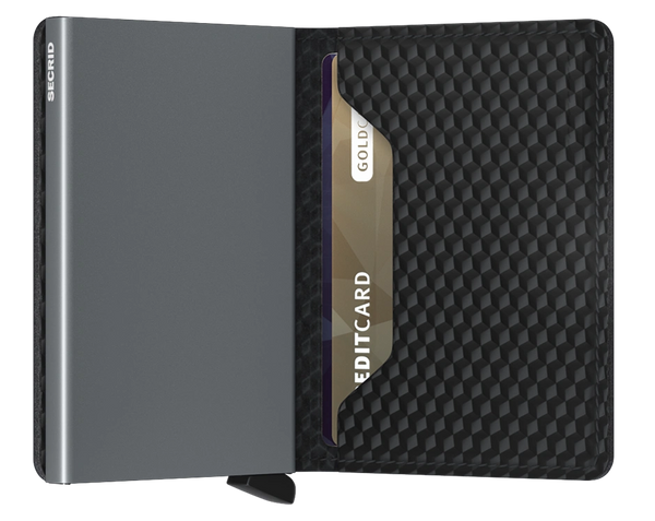 SLIMWALLET CUBIC BLACK TITANIUM