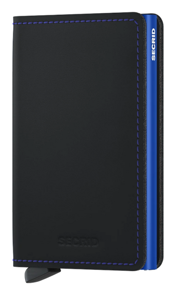 SLIMWALLET MATTE BLACK BLUE