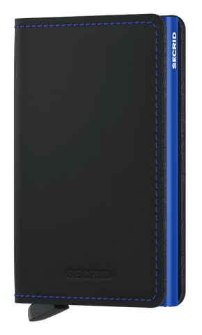 SLIMWALLET MATTE BLACK BLUE