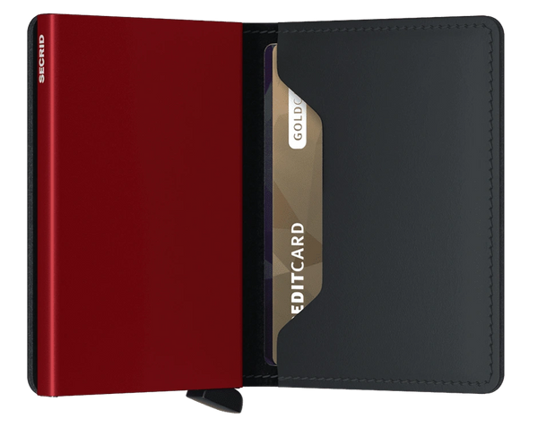 SLIMWALLET MATTE BLACK RED