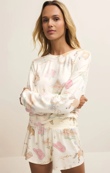 Desert Rose Long Sleeve Top